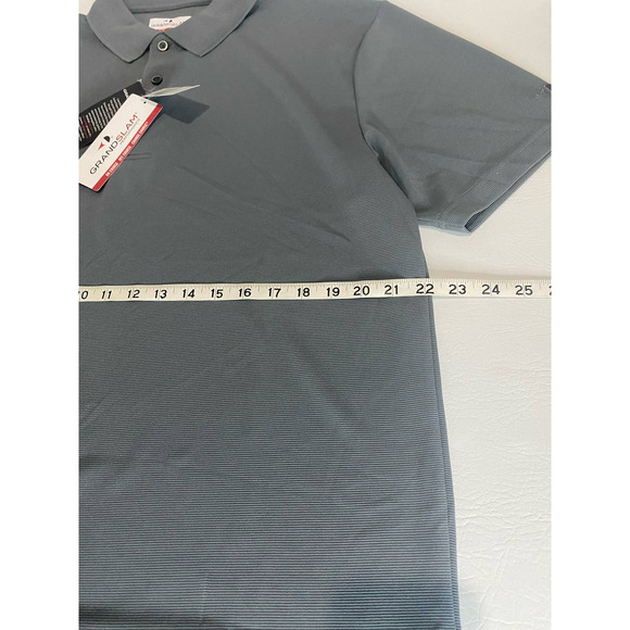 NEW Grand Slam Classic-Fit Airflow Performance Polo Quiet Shade LG - Picture 4 of 5